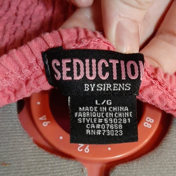 Pink Mini Spaghetti Strap Button Down Dress - Picture 6 of 7